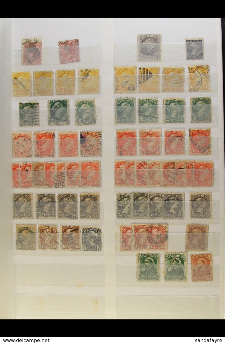 1859-1980's USED RANGES On Stock Pages, Inc (all Used) 1859 1c, 1864 2c With Dash In Lower Right "2" Variety (faults), 1 - Andere & Zonder Classificatie