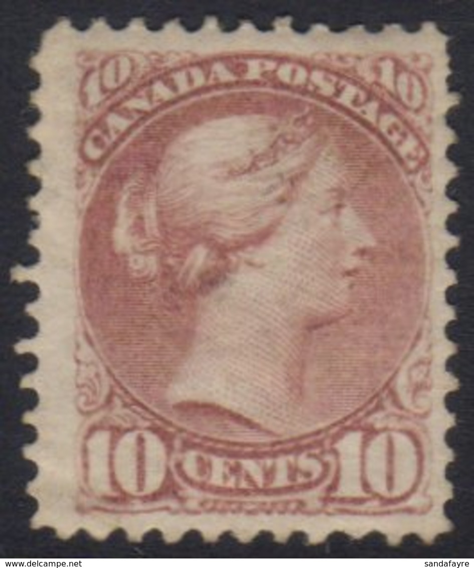 1870 - 88 10c Lilac Pink, Ottawa And Montreal Printings, SG 89, Good Mint. For More Images, Please Visit Http://www.sand - Other & Unclassified