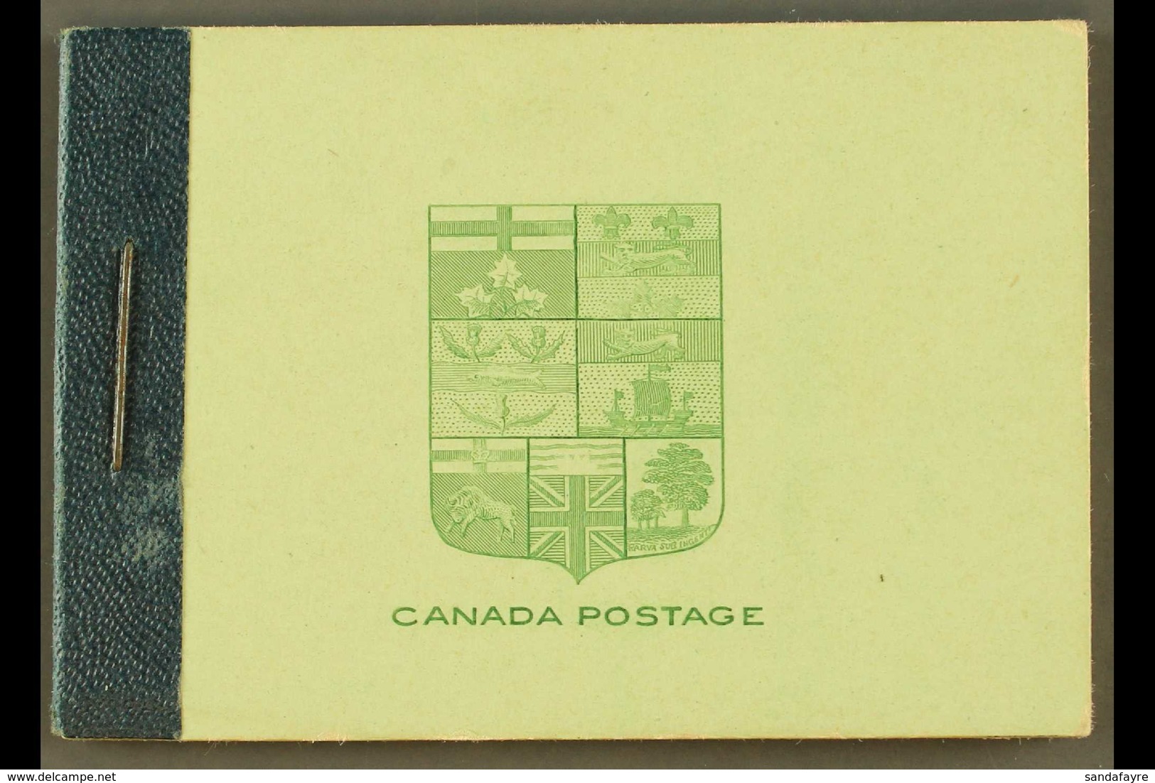 1913-16 25c Booklet With Green On Pale Green Cover, SG SB 4a, Complete & Very Fine (1 Booklet) For More Images, Please V - Autres & Non Classés