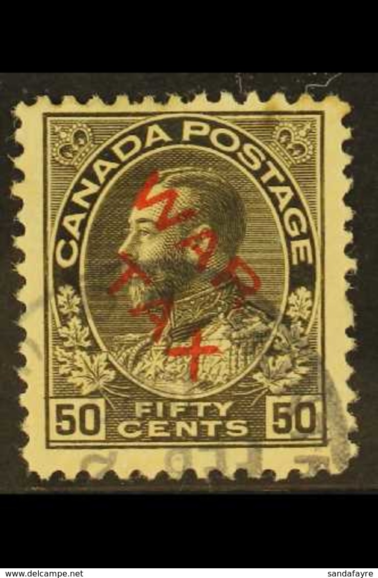 1915 50c Sepia "War Tax" Overprinted (red), SG 227, Used With Tiny Hinge Thin For More Images, Please Visit Http://www.s - Altri & Non Classificati
