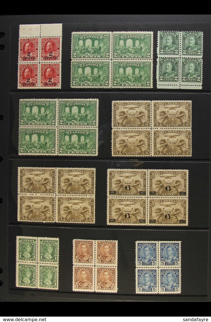 1926-1973 NHM & MINT BLOCKS OF 4 OR 6 COLLECTION A Multiples Collection, Chiefly Never Hinged Mint To 1950, Then Mostly  - Andere & Zonder Classificatie