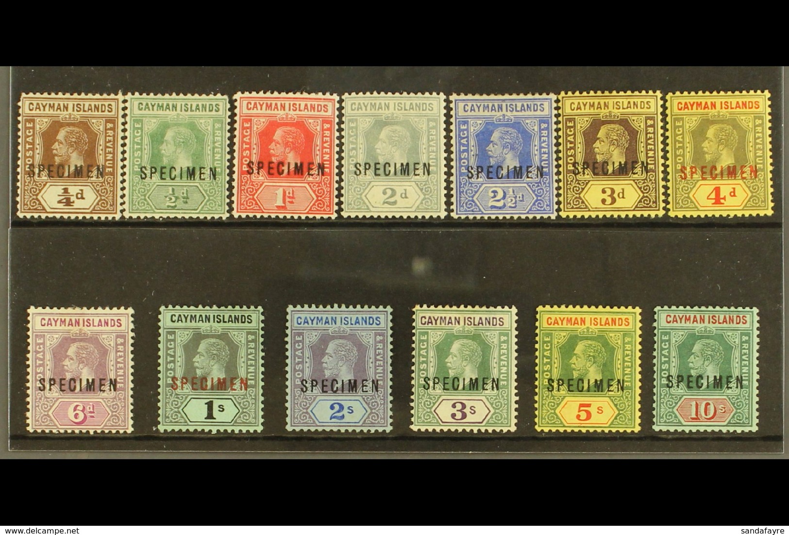 1912-20 SPECIMENS KGV Complete Set With "SPECIMEN" Overprints, SG 40s/52s, Fine Mint With Good Colour. Attractive Set. ( - Kaaiman Eilanden