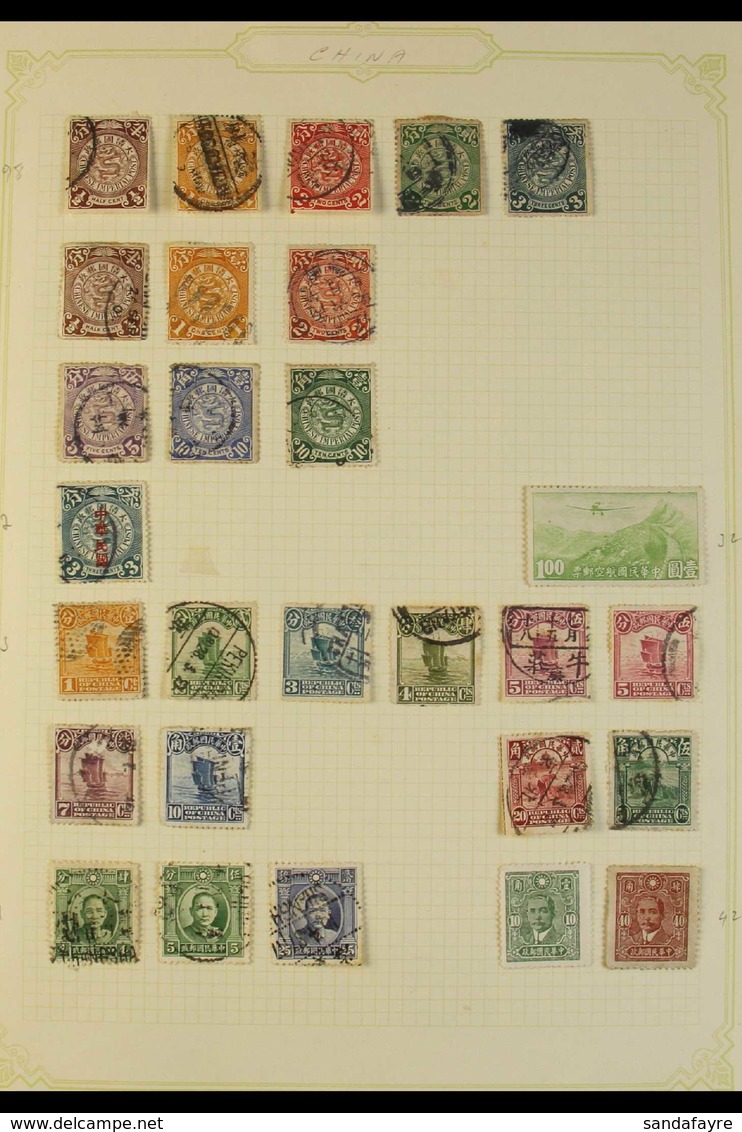 1898-1965 Mint And Used Collection On Album Pages, Includes Empire And Early Republic Issues, A Few Provinces, Mostly Us - Sonstige & Ohne Zuordnung