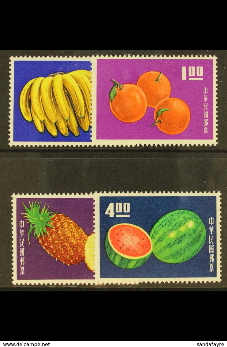 1964 Taiwan Fruits Set Complete, SG 514/7, Very Fine Mint. (4 Stamps) For More Images, Please Visit Http://www.sandafayr - Andere & Zonder Classificatie