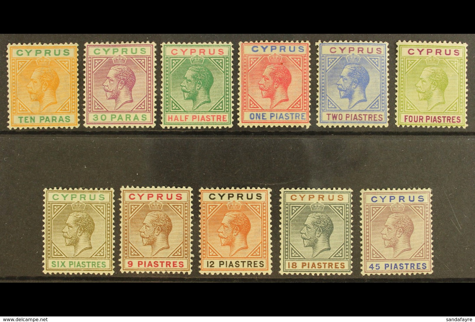 1912-12 Complete Set, SG 74/84, Fine Mint, Fresh Colours. (11 Stamps) For More Images, Please Visit Http://www.sandafayr - Other & Unclassified