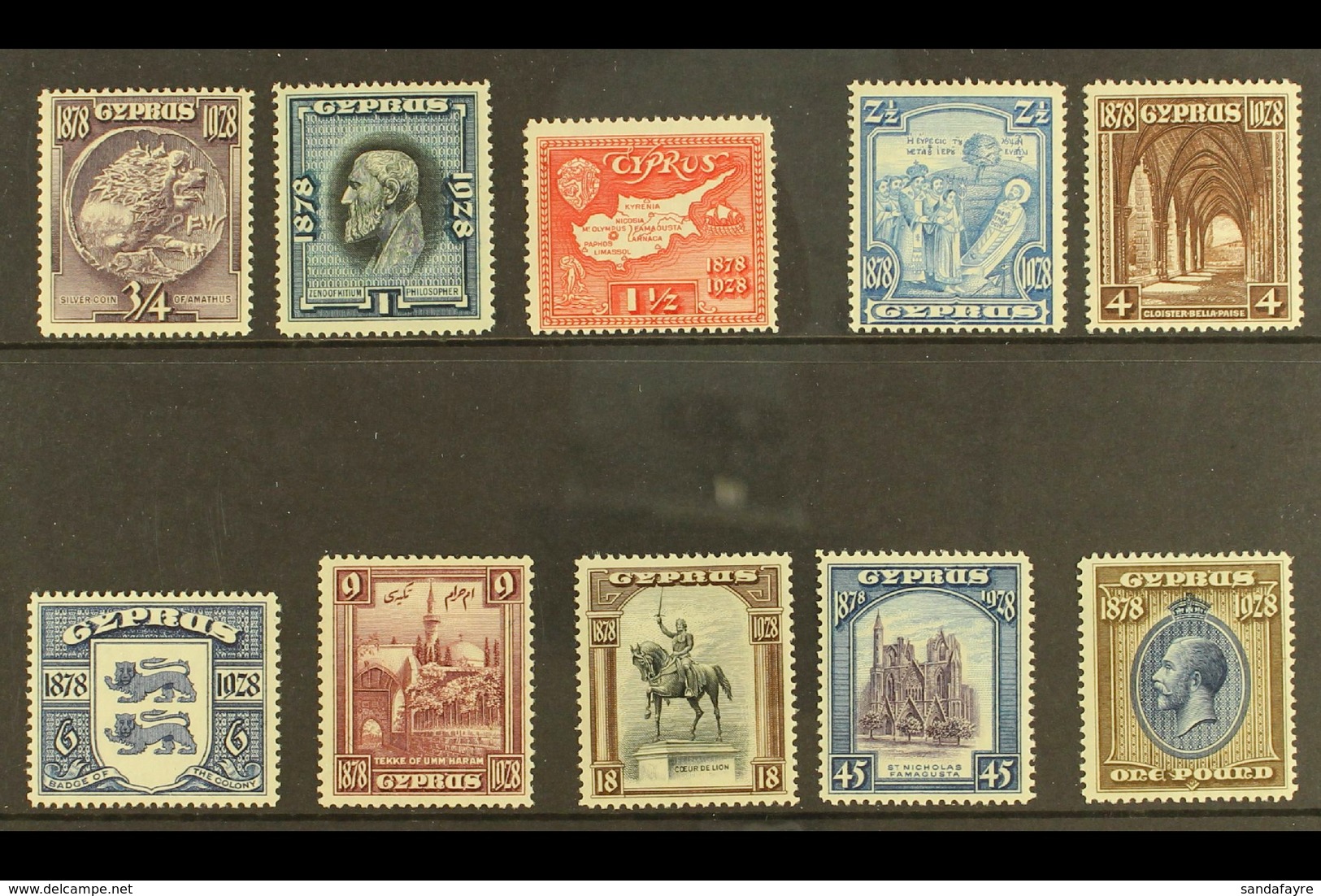 1928 50th Anniversary Of British Rule Complete Set, SG 123/132, Very Fine Mint (10 Stamps) For More Images, Please Visit - Sonstige & Ohne Zuordnung