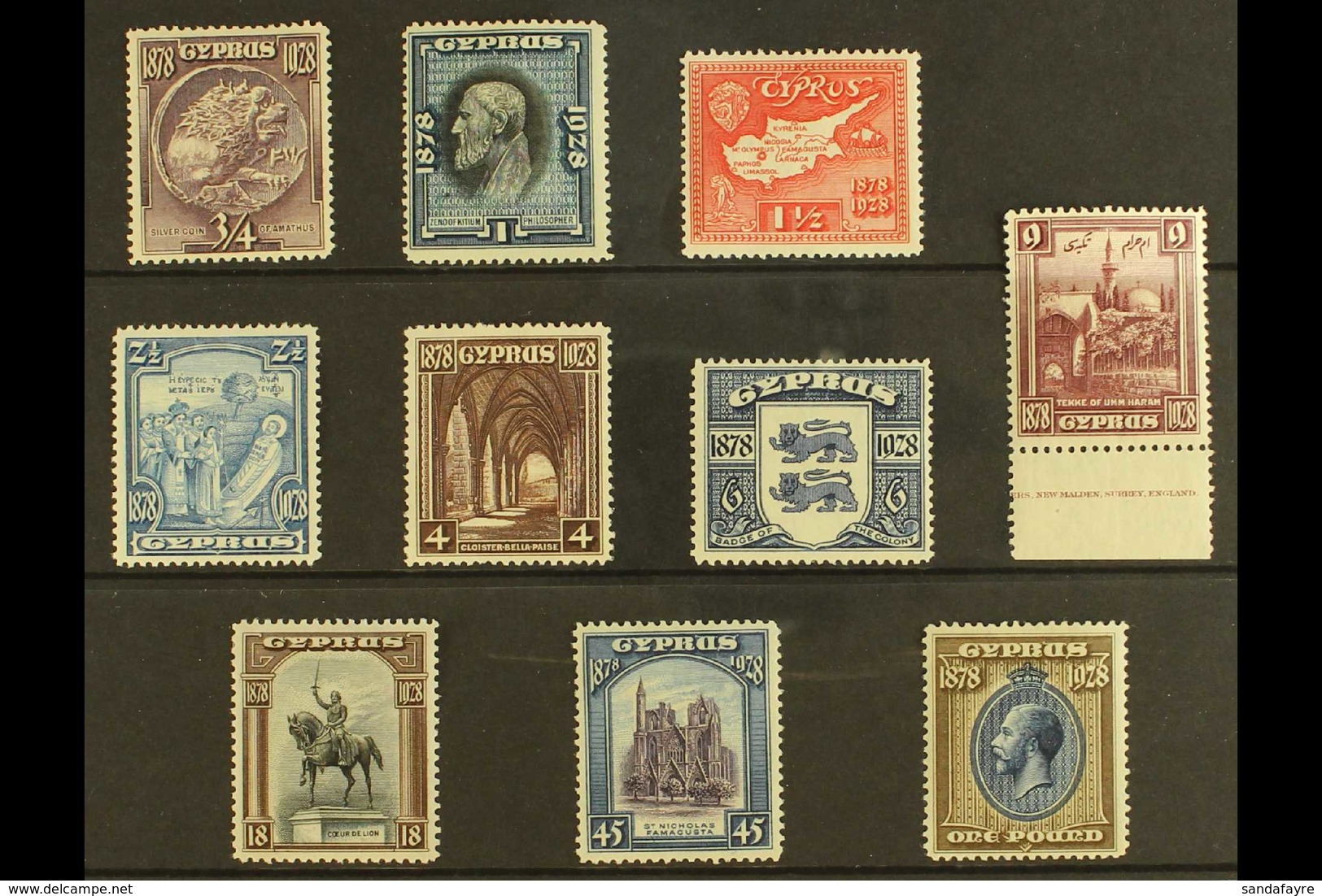 1928 Anniversary Of British Rule Set, SG 123/32, Very Fine Mint (10 Stamps) For More Images, Please Visit Http://www.san - Sonstige & Ohne Zuordnung