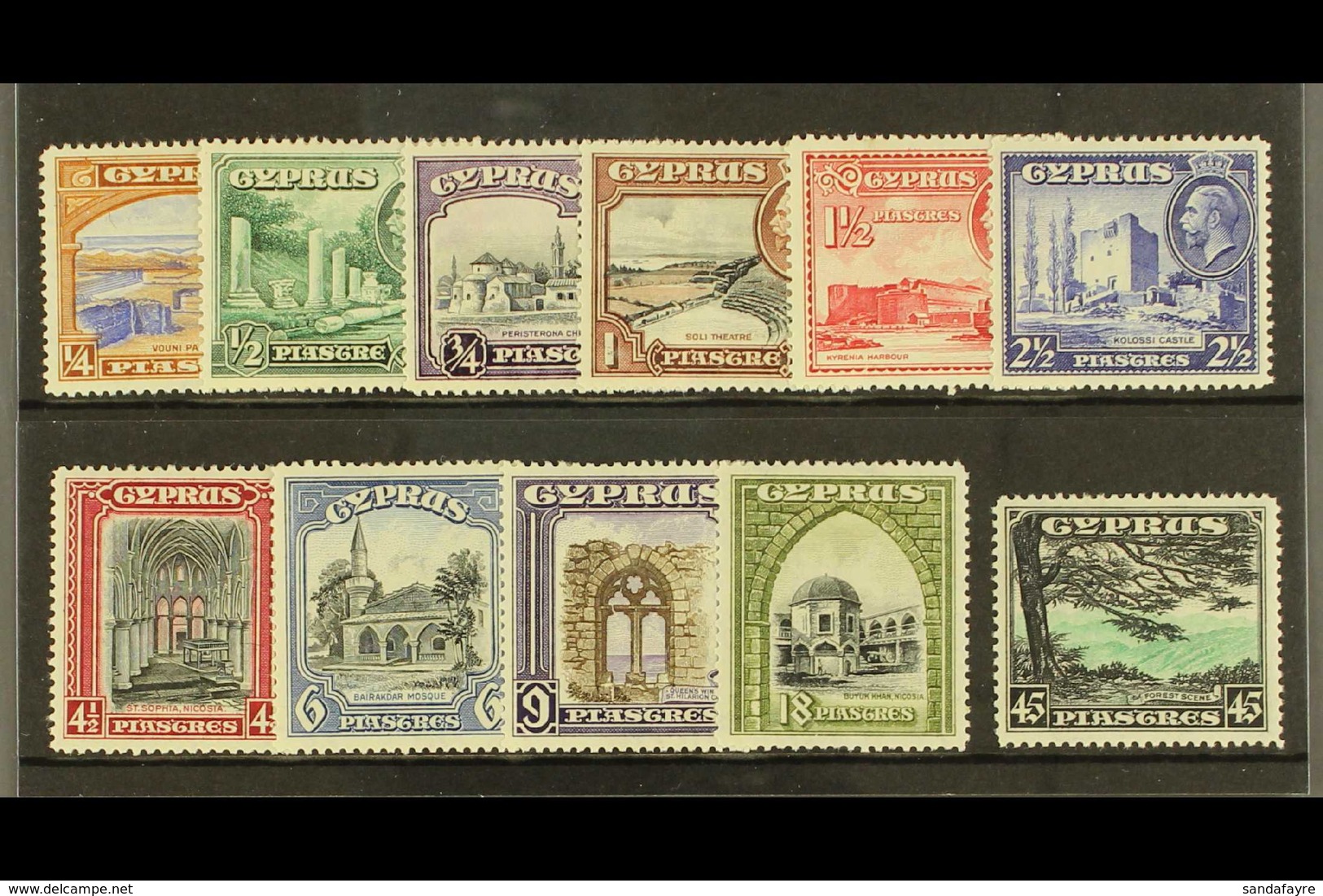1934 KGV Pictorial Definitive Set, SG 133/43, Fine Mint (11 Stamps) For More Images, Please Visit Http://www.sandafayre. - Andere & Zonder Classificatie