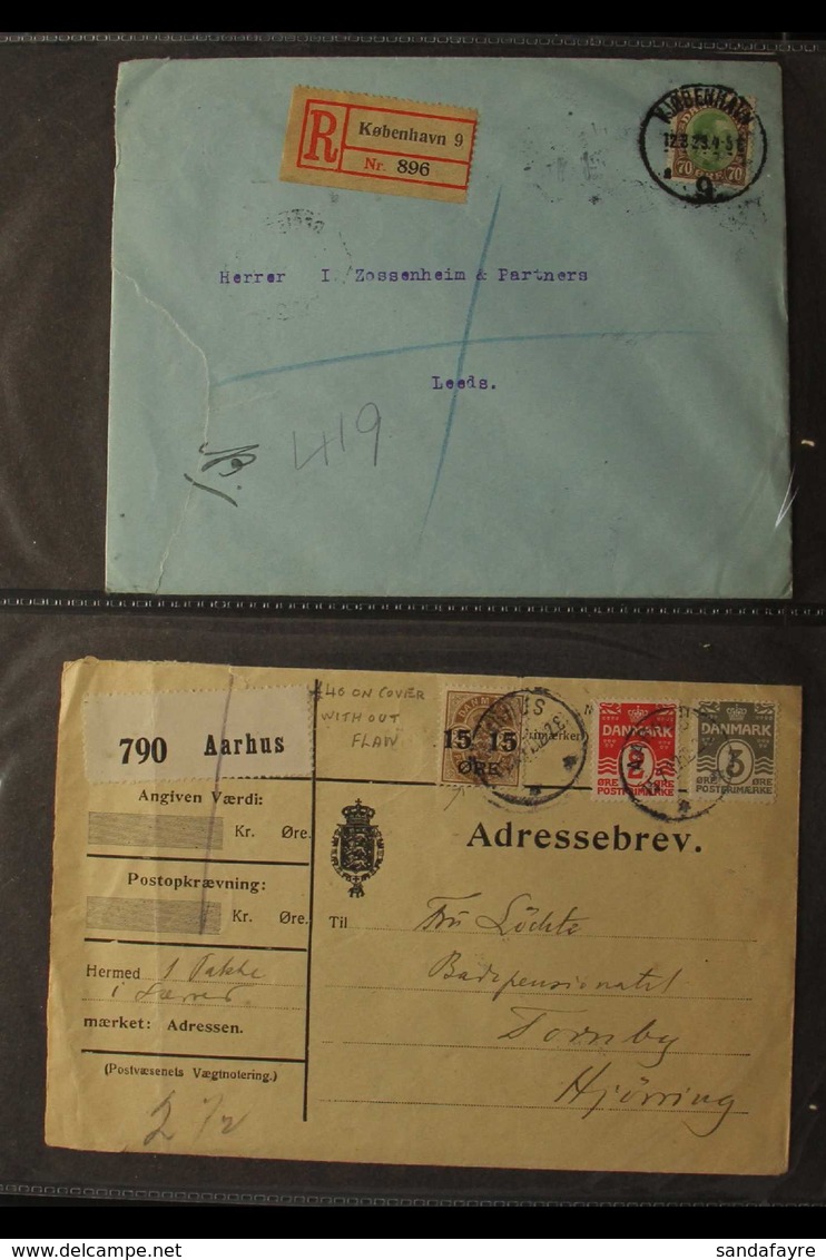 1890's-1970's INTERESTING COVERS & CARDS COLLECTION On Leaves In An Album, Includes 1891 Registered Envelope To Austria, - Andere & Zonder Classificatie