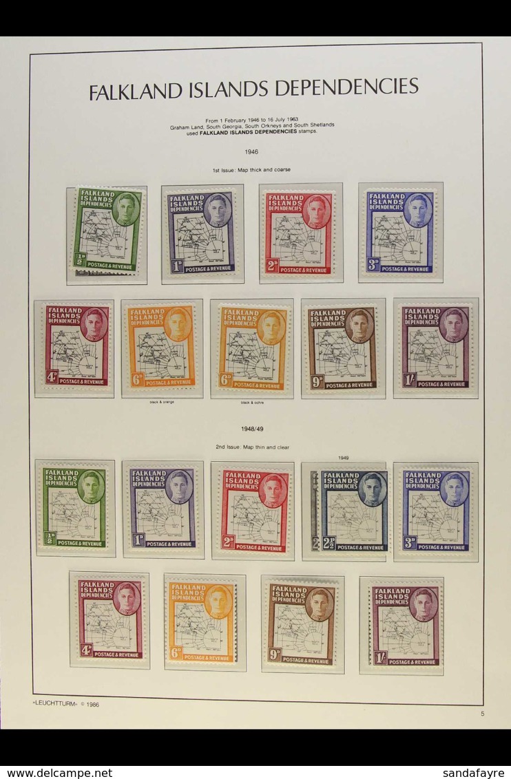 1946-49 MAPS - BALANCE OF A COLLECTION. An Assortment Of Mint (chiefly Never Hinged) And Used Stamps Including Many Larg - Falklandeilanden