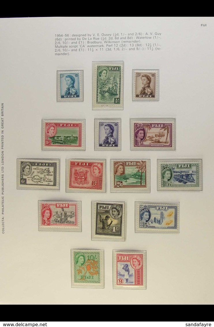 1953-68 COMPLETE MINT "STERLING" COLLECTION A Very Fine Mint Collection From Coronation To The Health Organization Anniv - Fiji (...-1970)