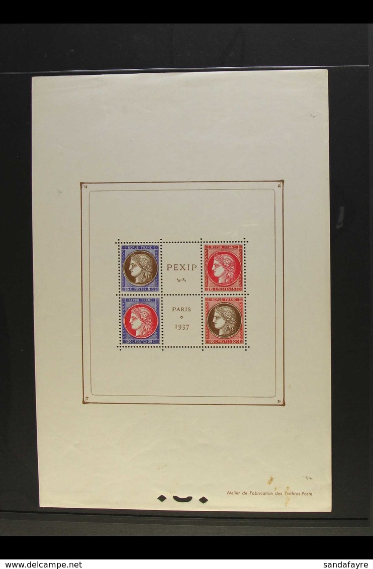 1937 PEXIP Exhibition Mini-sheet (Yvert Block 3, SG MS581), Mint (all Stamps Are Never Hinged), Small Faults & Spots, Ca - Other & Unclassified