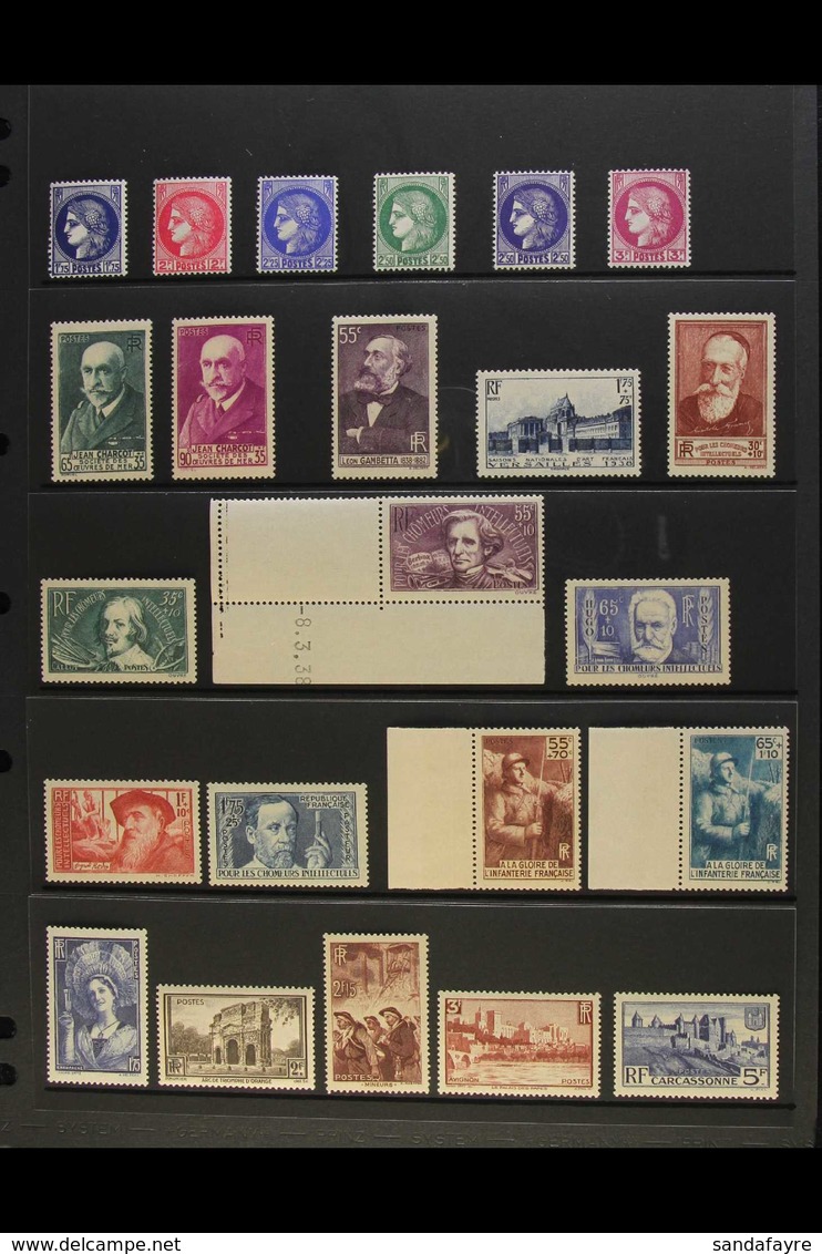 1938 YEAR SET - NEVER HINGED MINT A Complete Year Set, From Yv 372/418, Presented On Stock Pages. Never Hinged Mint (50+ - Other & Unclassified