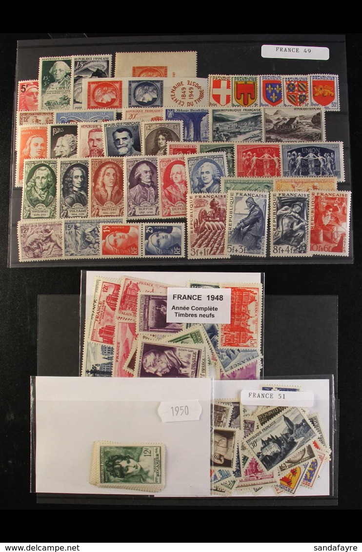 1944-53 MINT / NHM COLLECTION Presented By Year Either On Stock Cards Or As Year Sets In Glassine Envelopes, Apparently  - Sonstige & Ohne Zuordnung