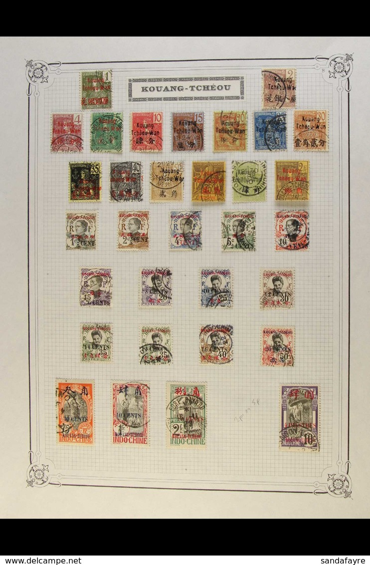 KWANGCHOW 1906 TO 1944 VERY FINE USED Collection, Includes 1906 Set To 2f, 1919 Set Less The 5f, 1927, 1937, 1939 And 19 - Andere & Zonder Classificatie