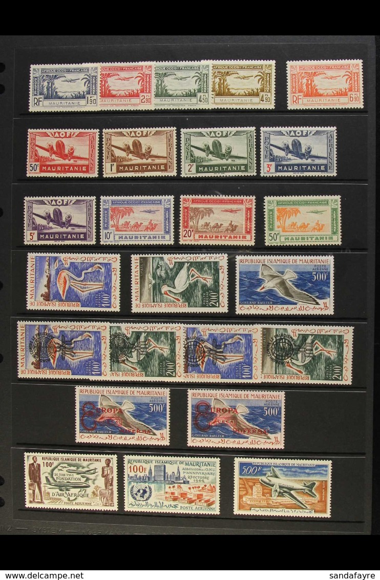 MAURITANIA 1940-1969 AIR POST COLLECTION. A Most Useful Mint Or Nhm Collection Of Air Post Issues, ALL DIFFERENT And Chi - Sonstige & Ohne Zuordnung