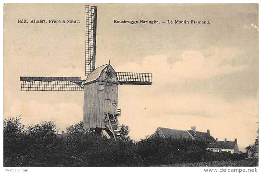 Roesbrugge-Haringe - Le Moulin Fland - Molen - Windmill - Uit. Allaert. - Other & Unclassified