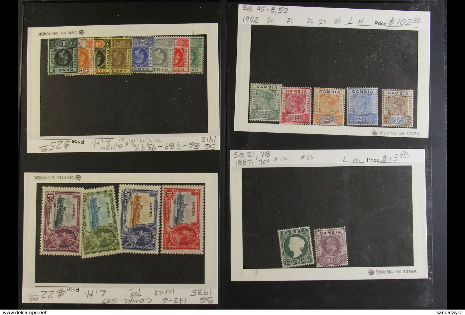 1880-1969 MOSTLY MINT COLLECTION On Album Pages And Stockcards. Note QV Including 1898-1902 Values To 4d; KGV To 1s (2 D - Gambia (...-1964)