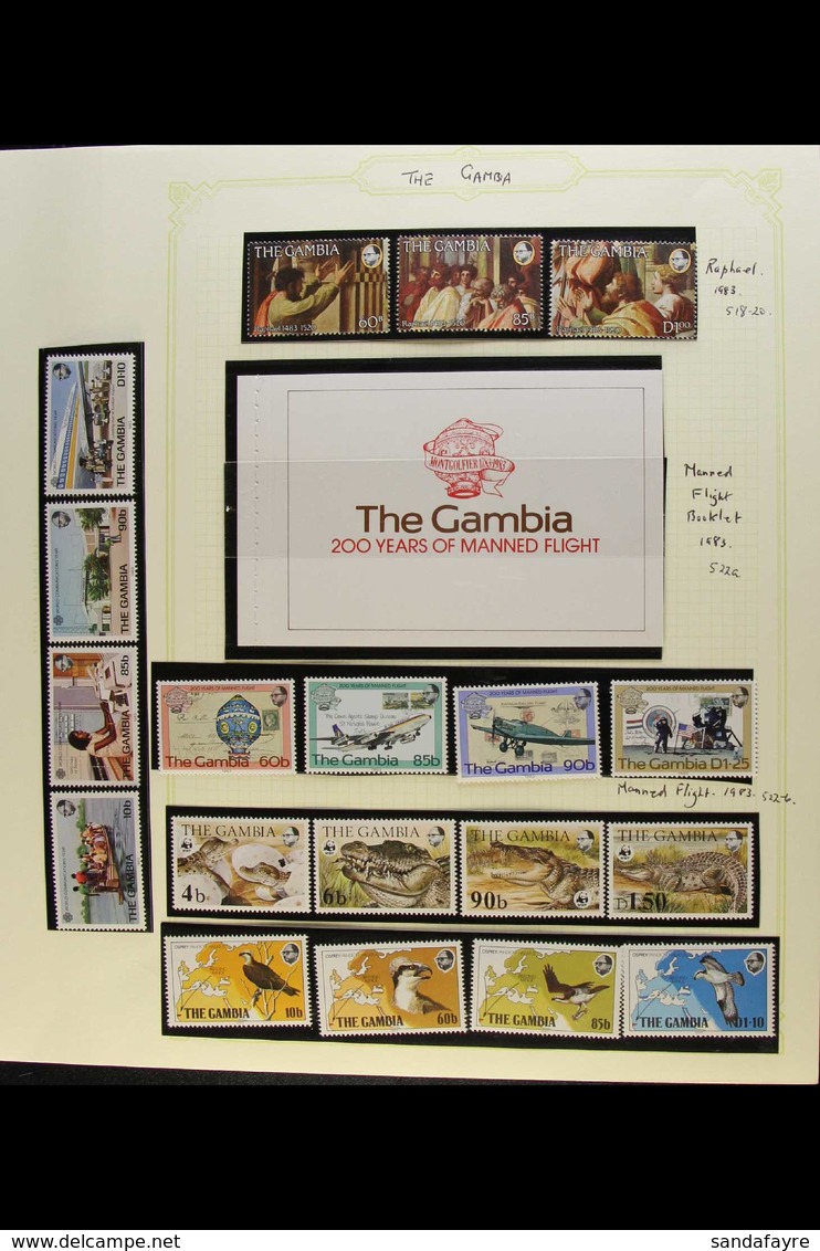 1983-86 ALL DIFFERENT NHM COLLECTION. An Attractive Collection Presented In Mounts On Album Pages, Inc 1983 Osprey, 1984 - Gambia (...-1964)