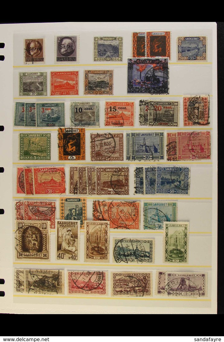 1920-1958 MINT AND USED RANGE ON STOCKLEAVES Generally Fine And Fresh Condition. Note 1920 (Bavaria Overprinted) 2m Mint - Andere & Zonder Classificatie