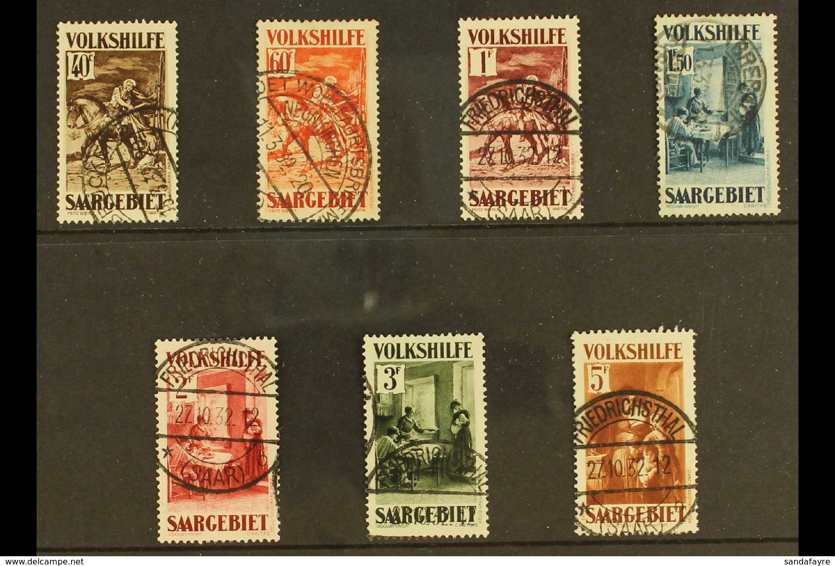 1931 Christmas Charity Set Complete, SG 150/156 (Michel 151/157), Very Fine Used, Cat £850 (7 Stamps) For More Images, P - Andere & Zonder Classificatie
