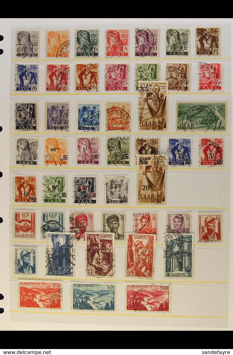 1947-1957 VERY FINE USED ALL DIFFERENT COLLECTION With Much Of Interest Throughout. Note 1947 Definitives Complete Basic - Other & Unclassified