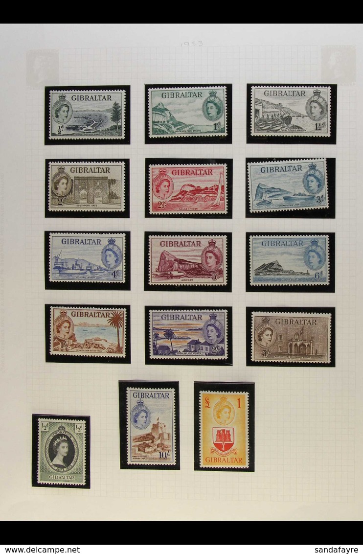 1953-1973 COMPLETE VERY FINE MINT COLLECTION In Hingeless Mounts On Leaves, All Different, Inc 1953-59 & 1960-62 Pictori - Gibilterra