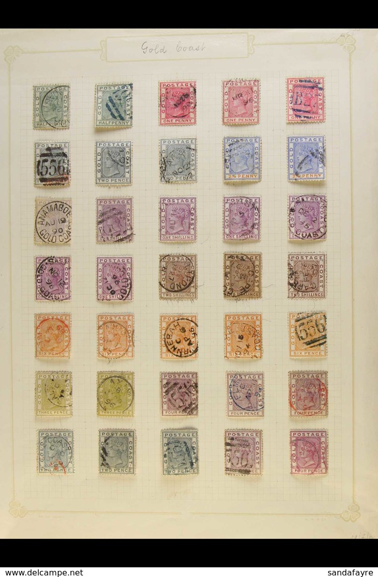 1876-1952 ATTRACTIVE USED RANGES With Light Duplication, Shades & Postmark Interest On Leaves And Stock Pages, Inc 1876- - Goudkust (...-1957)