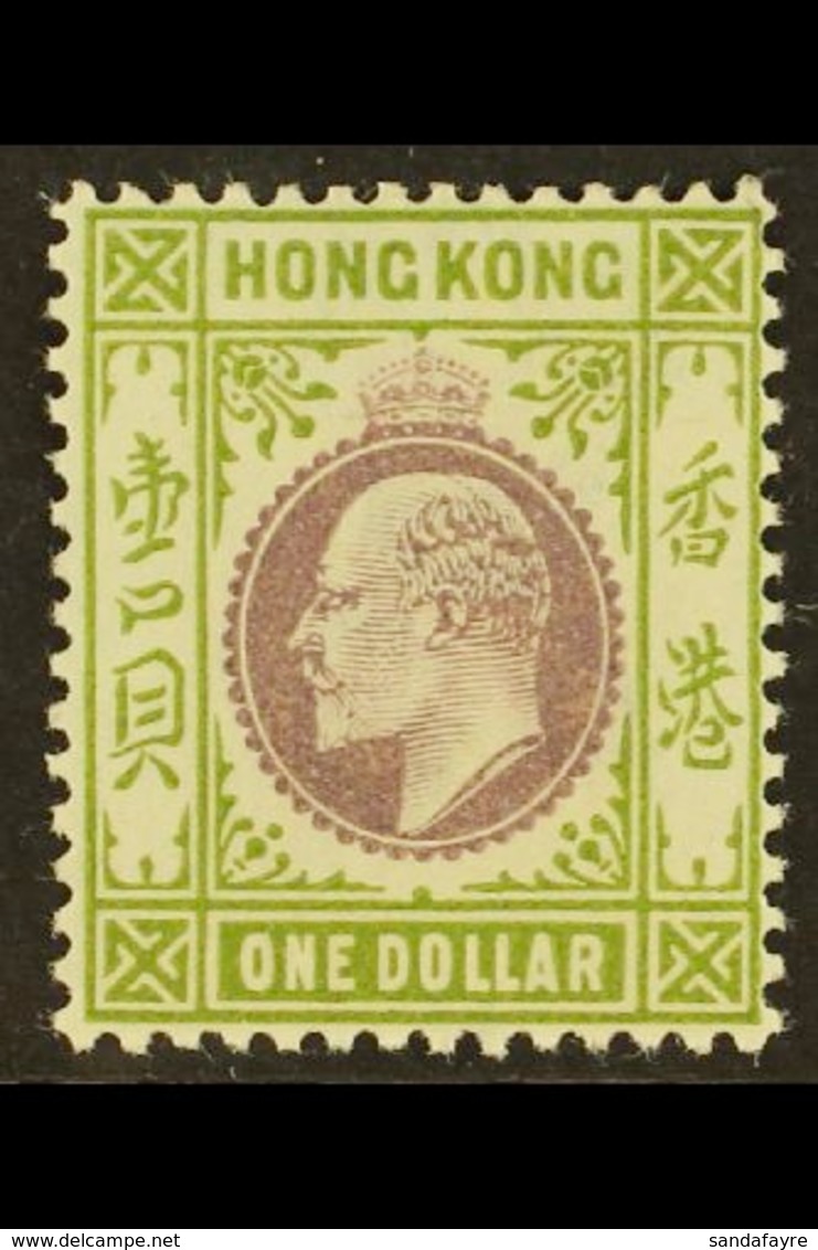 1903 $1 Purple And Sage Green, Ed VII, SG 72, Very Fine And Fresh Mint. For More Images, Please Visit Http://www.sandafa - Andere & Zonder Classificatie