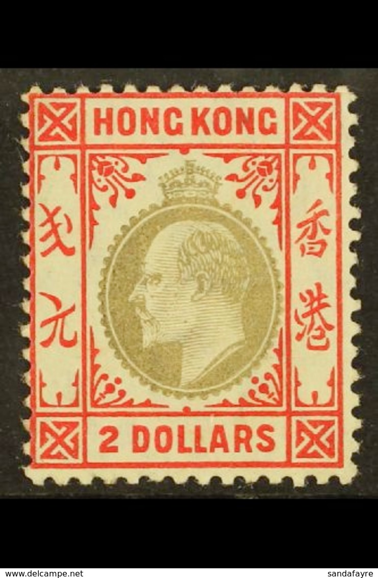 1904 $2 Slate And Scarlet, Ed VII Wmk MCA, SG 87, Very Fine And Fresh Mint. For More Images, Please Visit Http://www.san - Autres & Non Classés