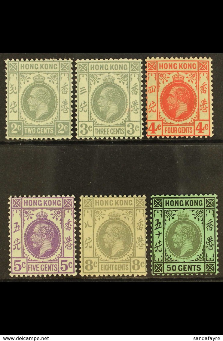 1921-37 Never Hinged Mint Definitives, With 2c Grey, 3c Grey, 4c Carmine-red, 5c Violet, 8c Grey, And 50c, Between SG 11 - Other & Unclassified