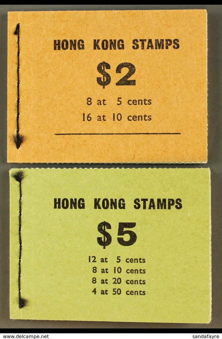 1965 BOOKLETS. $2 Orange-brown & $5 Yellow-green Complete Booklets, SG SB8/9, Never Hinged Mint. (2 Booklets) For More I - Other & Unclassified