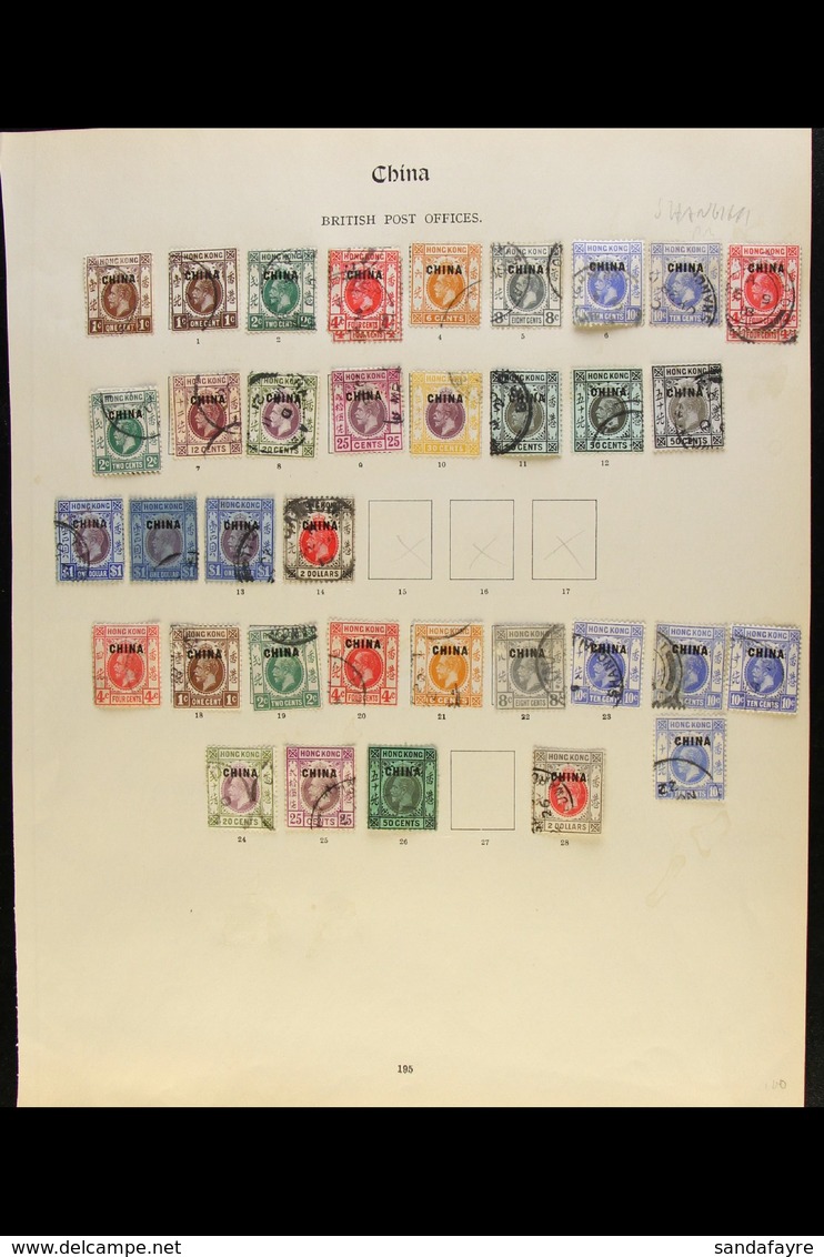 CHINA OVERPRINTS 1917-27 Useful Lot With Better Values, 1917-21 Wmk Mult Crown CA Complete Basic Values To $2, 1922-7 Wm - Other & Unclassified