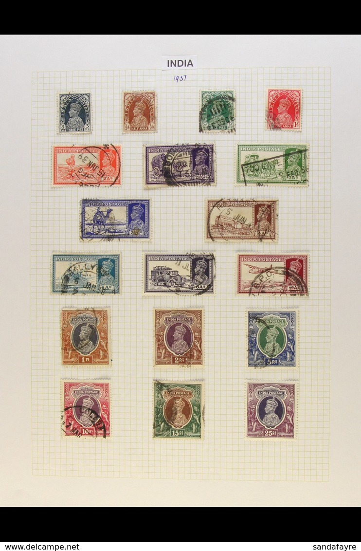 KGVI PERIOD COMPLETE 1937-1951 Mint Or Used COMPLETE BASIC RUN, SG 247 To SG 336. The 1937 25R KGVI Fine Mint, 1948 10R  - Sonstige & Ohne Zuordnung