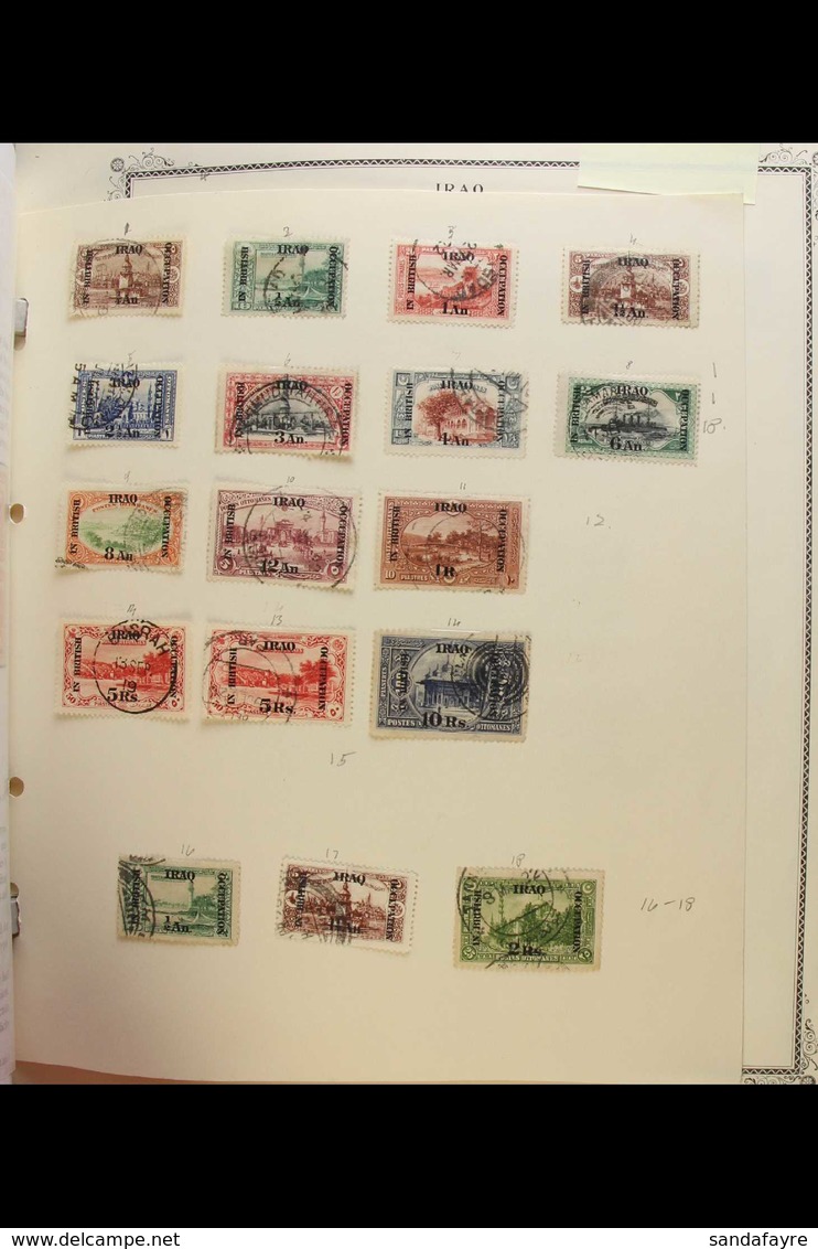 1918 - 1977 COLLECTION IN SCOTT SPECIALTY ALBUM Mint And Used With Complete Sets And Miniature Sheets Including 1918 In  - Irak