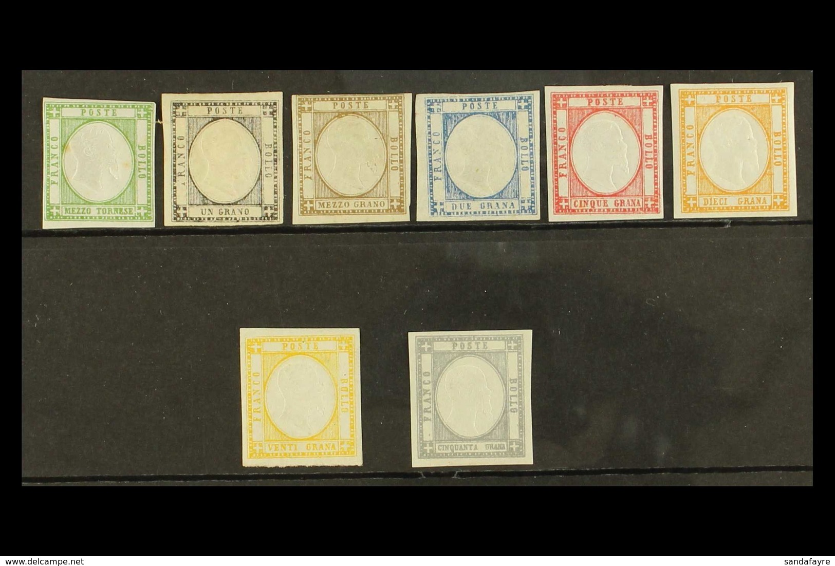 NEAPOLITAN PROVINCES 1861 Complete Set Of 8 Values, Sass 17/24, Very Fine And Fresh Mint. Cat €2500 (£2125)  (8 Stamps)  - Non Classés