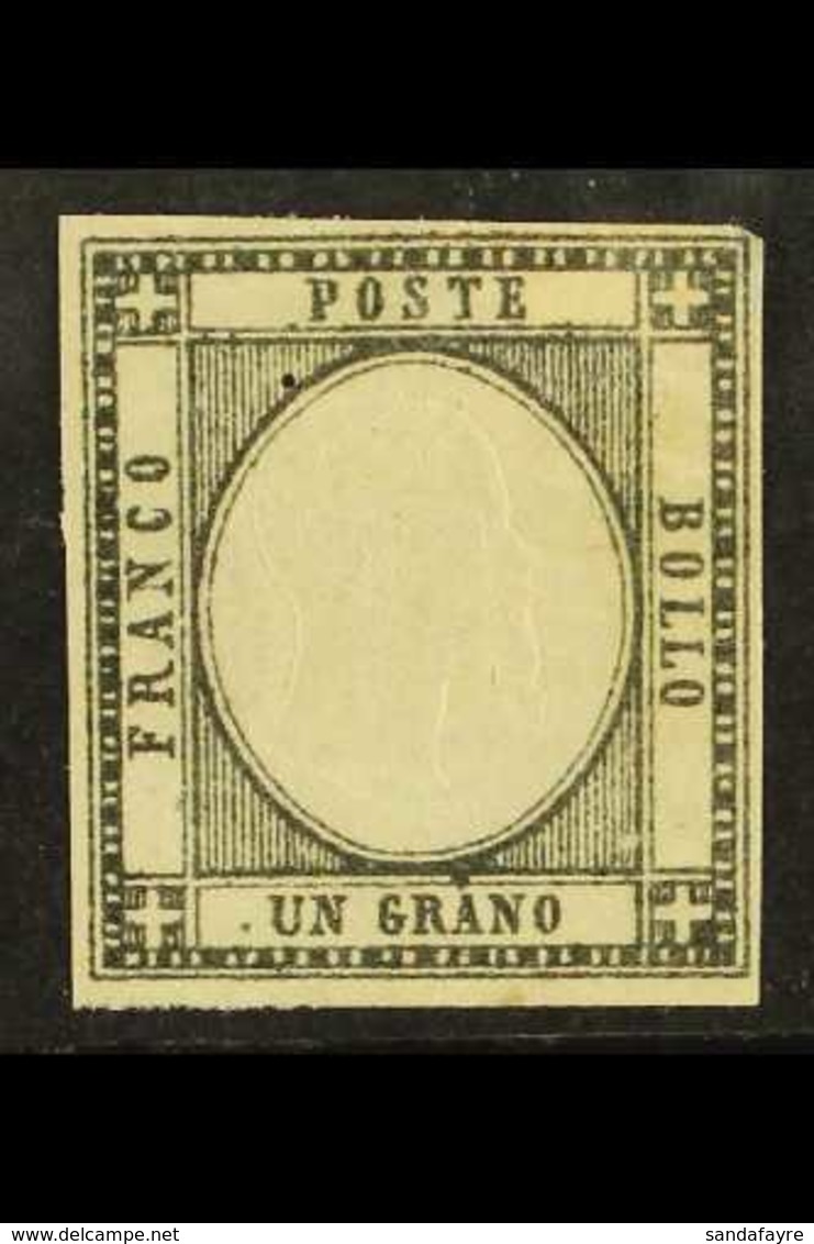 NEAPOLITAN PROVINCES 1861 1g Grey-black, SG 9, Mint, Small Hinge Thin, Four Margins, Cat.£475. For More Images, Please V - Unclassified