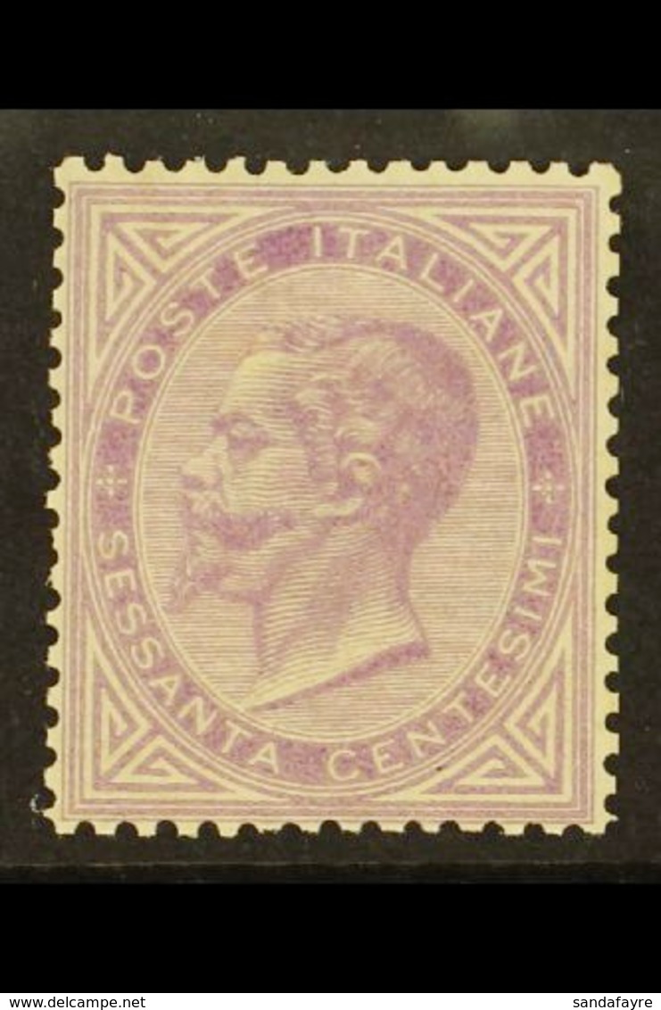 1863 60c Bright Lilac London Printing, Sassone L21, Lightly Hinged Mint, Signed & Identified By Alberto Diena. For More  - Zonder Classificatie