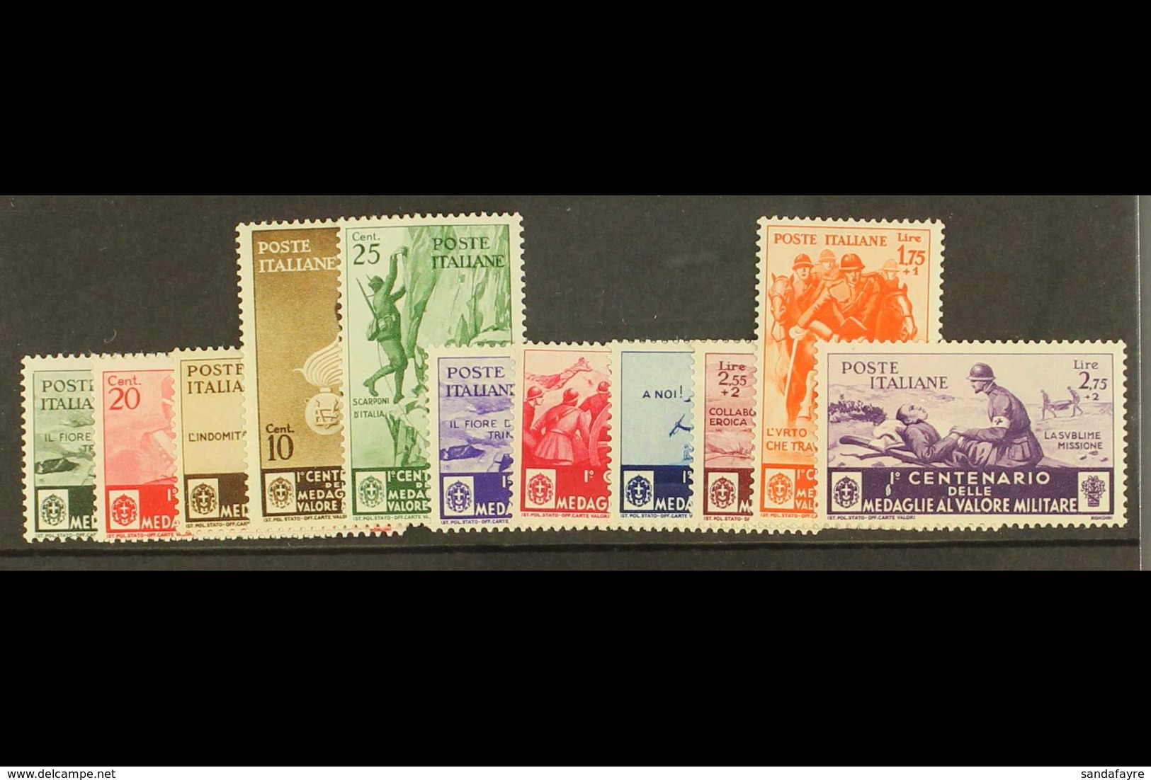 1934 Medal Of Valour Postage Set, Sass S76, Superb Never Hinged Mint. Cat €450 (£380) (11 Stamps) For More Images, Pleas - Zonder Classificatie