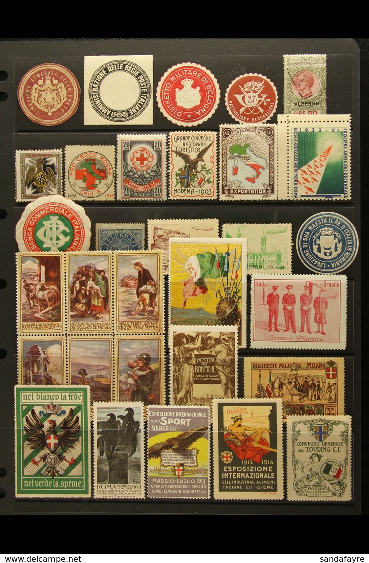 CINDERELLAS 1870's-1930's Interesting Collection/accumulation In Packets & On Pages, Inc Delandre Labels, Charity & Exhi - Zonder Classificatie