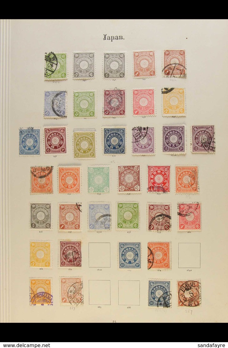 1899 - 1906 CHRYSANTHEMUM ISSUES Mint And Used Selection On Pages Incl Fresh Mint 8s Olive And 15s Purple, 20s Orange, 2 - Other & Unclassified