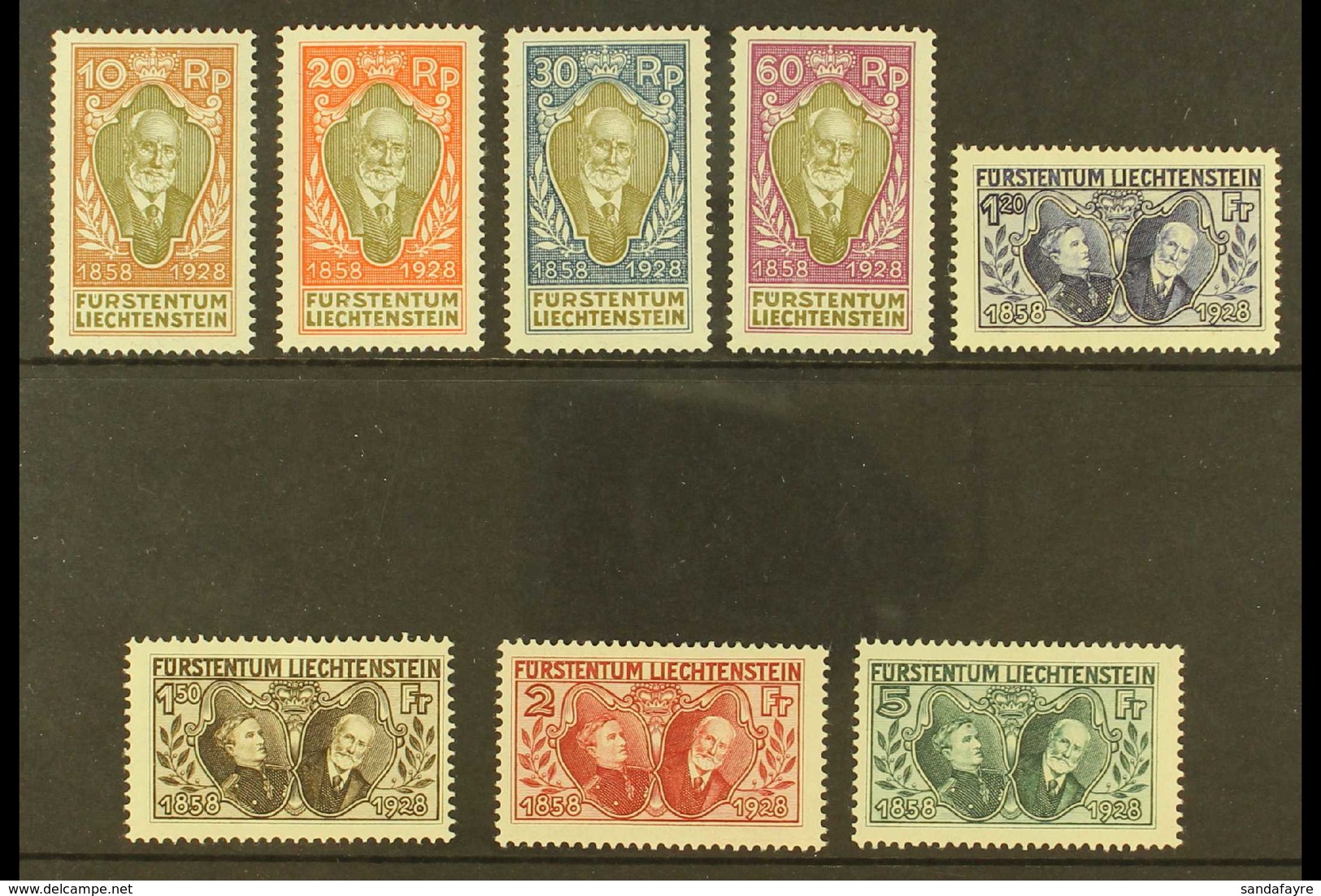 1928 Accession Complete Set (Michel 82/89, SG 84/91), Very Fine Mint, Very Fresh & Attractive. (8 Stamps) For More Image - Otros & Sin Clasificación