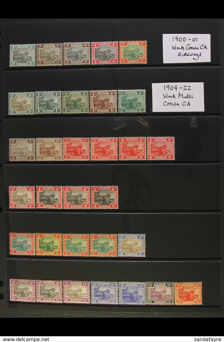 F.M.S. 1901-22 A Very Fine Mint Range Of Shades, 60% Of The Stamps Are Never Hinged, The Others All Lightly Hinged. Love - Other & Unclassified