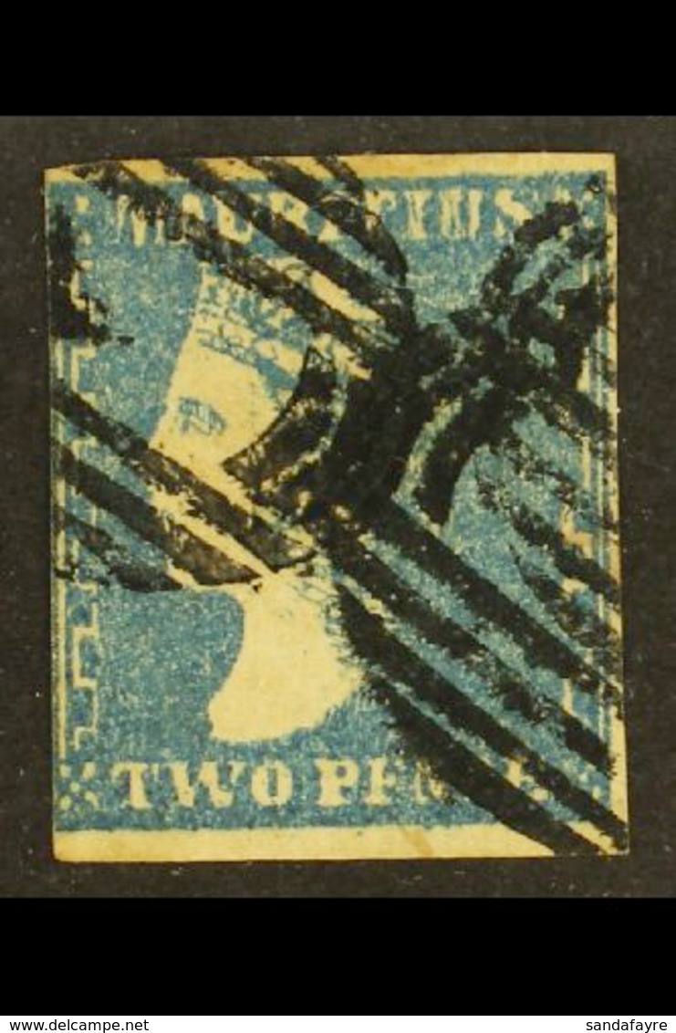 1859 "Dardenne" 2d Blue, SG 43a, 3 Margins, Used With Barred Cancels.  For More Images, Please Visit Http://www.sandafay - Mauricio (...-1967)