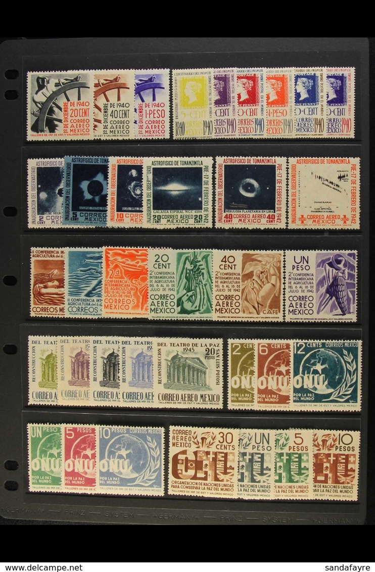 1940-1964 MINT & NHM ALL DIFFERENT. An Attractive Selection Presented On A Series Of Stock Pages With Complete Sets & "B - Mexico