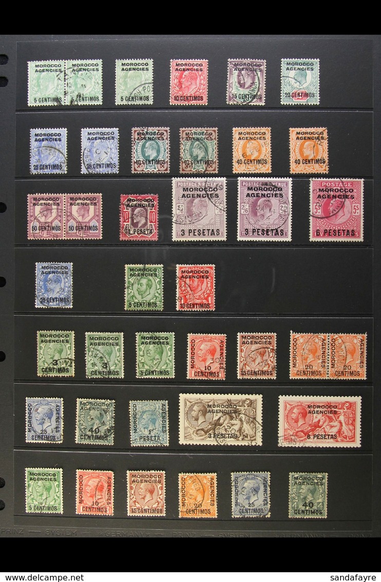 SPANISH CURRENCY 1907-1956 FINE USED Collection, Strongly Represented Throughout. With KEVII 1907-12 De La Rue Set To 6p - Andere & Zonder Classificatie