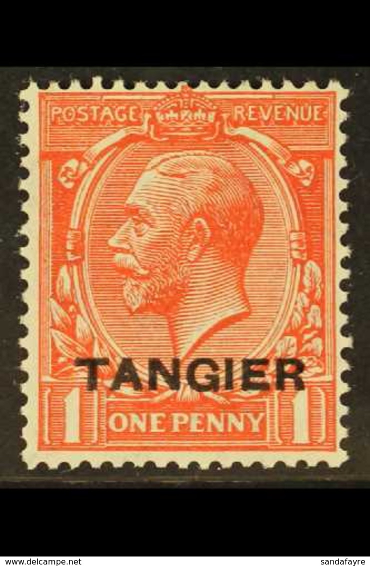 TANGIER 1927 1d Scarlet SG 232, Variety OVERPRINT DOUBLE, ONE ALBINO, Fine Mint, Unlisted By SG On This Value. For More  - Sonstige & Ohne Zuordnung