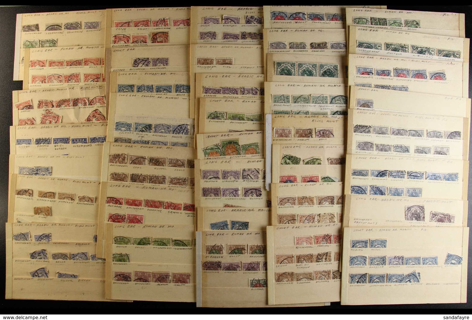TYPENRADER POSTMARKS Late 1890's To 1920's Used Stamps Selected For Nice Typenrader Town Cds Cancels (introduced In 1906 - Andere & Zonder Classificatie