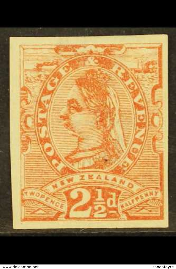 1882-1900 IMPERF COLOUR PROOF For The 2½d Sideface Issue Printed In Red On Ungummed Watermarked Paper, Attractive. For M - Andere & Zonder Classificatie