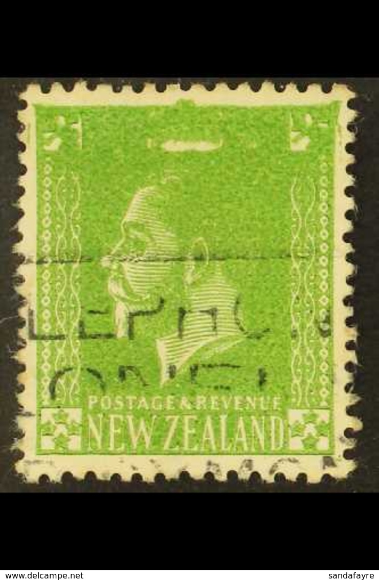 1915-33 ½d Green, OVER-INKED At Top, Frame Completely Blurred & Indistinct, SG 446, Used. For More Images, Please Visit  - Sonstige & Ohne Zuordnung